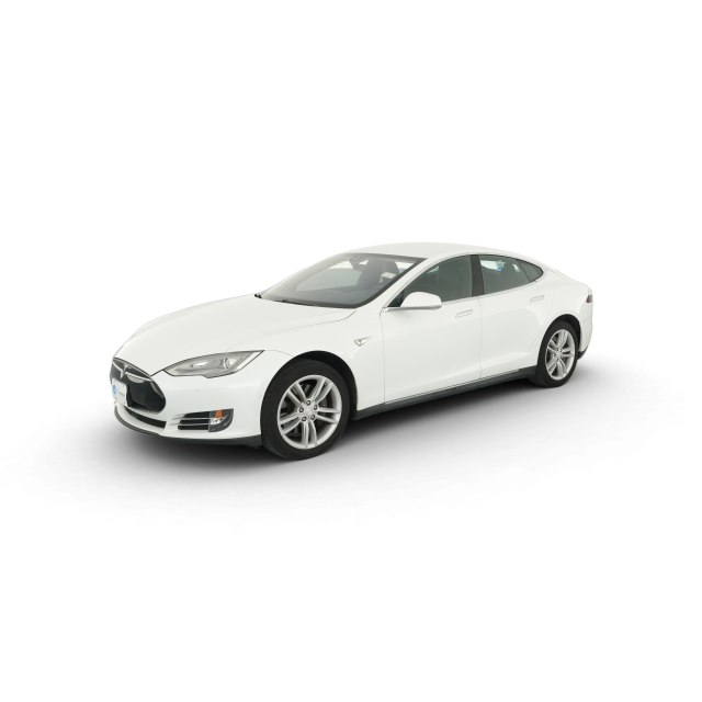 2014 Tesla Model S 85 in White — Carvana stock image