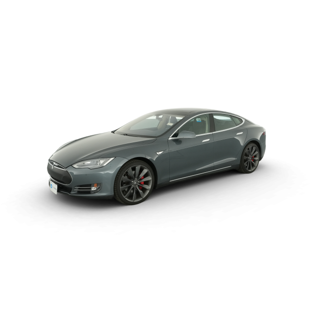 2014 Tesla Model S 85 in Gray — Carvana stock image