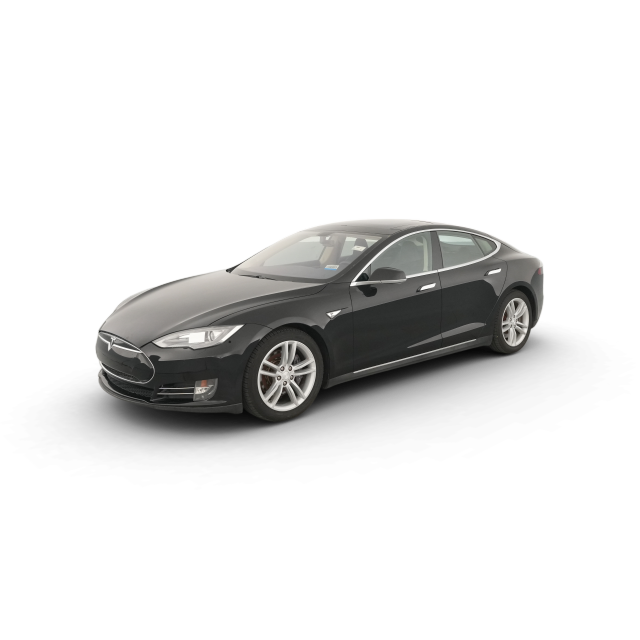 2014 Tesla Model S 85 in Black — Carvana stock image