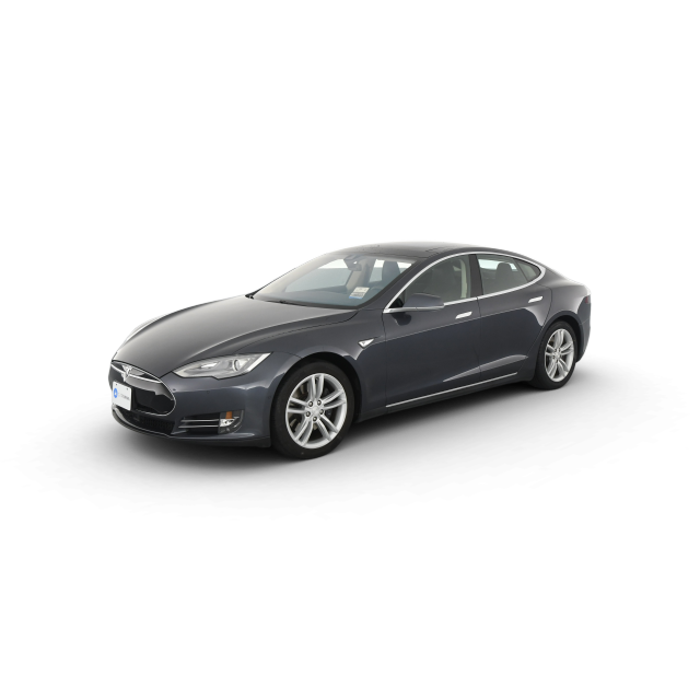 2015 Tesla Model S 60 in Solid Black — Carvana stock image