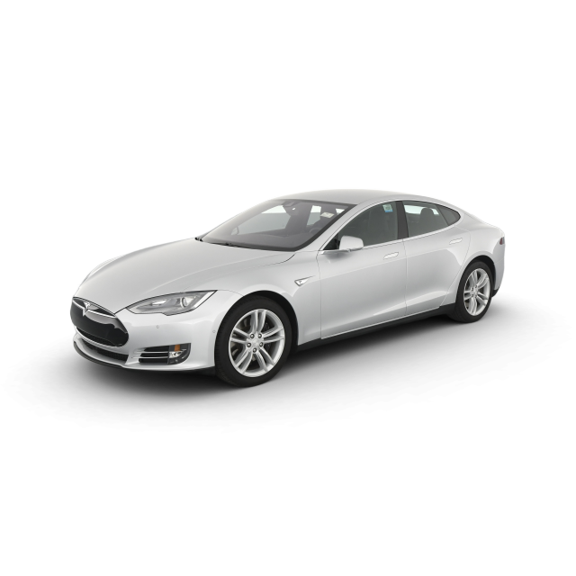 2015 Tesla Model S 60 in Silver Metallic — Carvana stock image