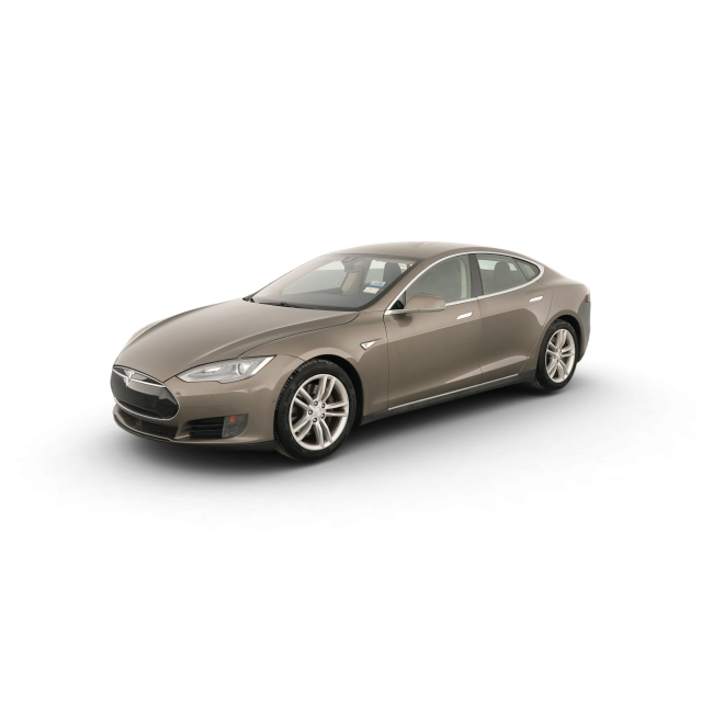 2015 Tesla Model S 70D in Beige — Carvana stock image
