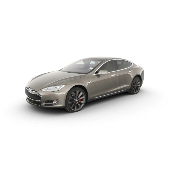 2015 Tesla Model S P85D in Midnight Silver Metallic — Carvana stock image