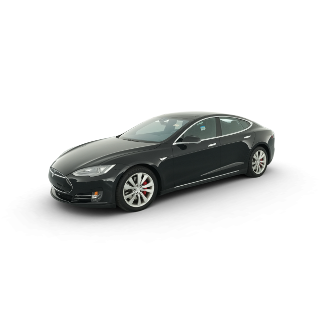 2015 Tesla Model S P85D in Ebony Twilight Metallic — Carvana stock image