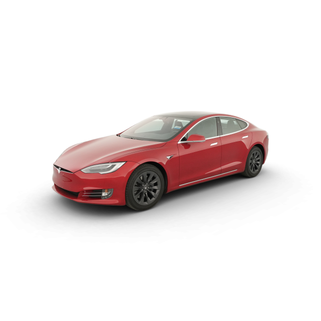 2018 Tesla Model S 100D Long Range in Red — Carvana stock image