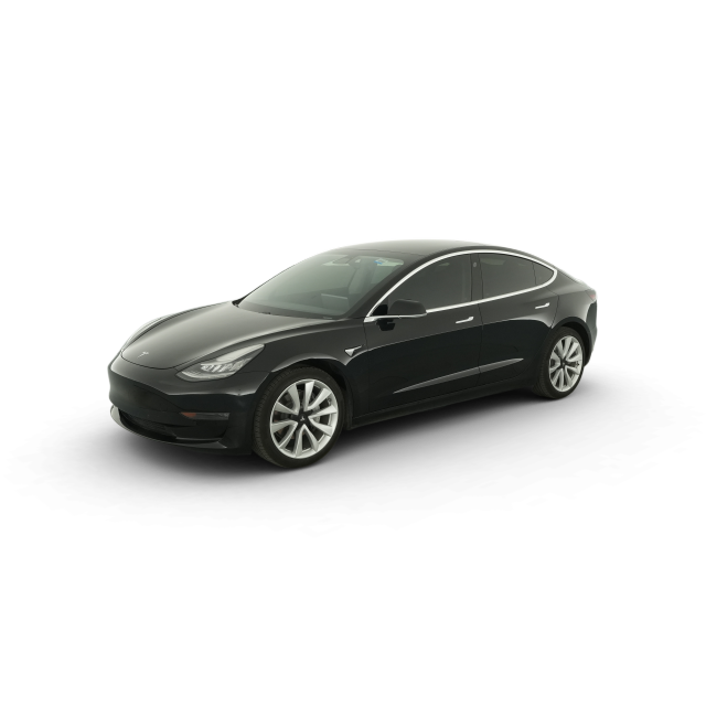 2019 Tesla Model 3 Performance All-Wheel Drive in Black — Carvana stock image