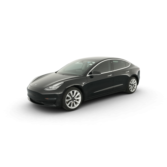 2019 Tesla Model 3 Standard Range Plus in Black — Carvana stock image