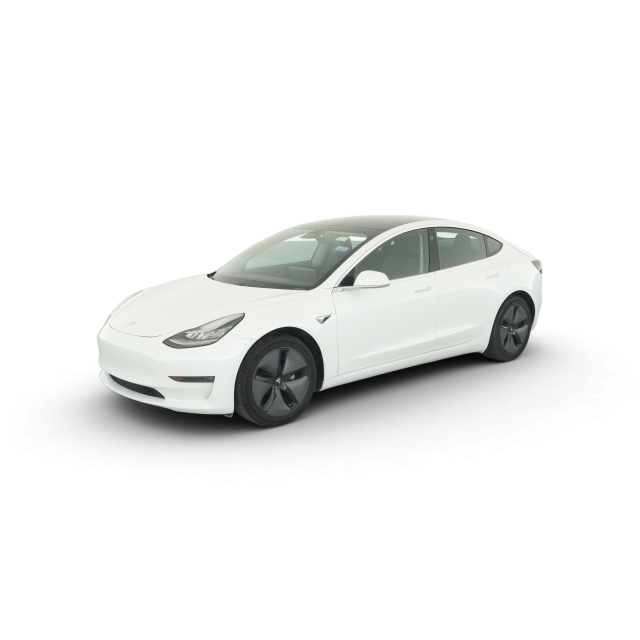 2019 Tesla Model 3 Standard Range Plus in Midnight Silver Metallic — Carvana stock image