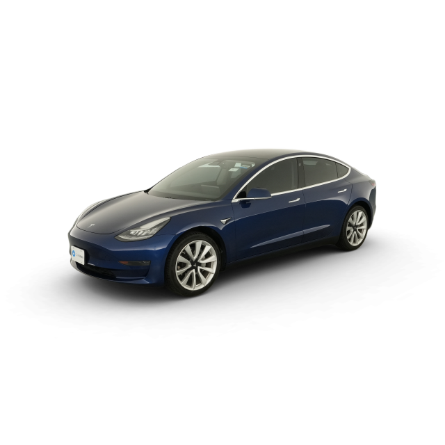 2019 Tesla Model 3 Standard Range in Deep Blue Metallic — Carvana stock image