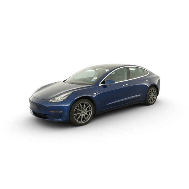 2020 Tesla Model 3 Long Range All-Wheel Drive in Pearl White — Carvana stock image
