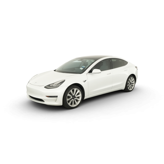 2020 Tesla Model 3 Standard Range Plus in White — Carvana stock image