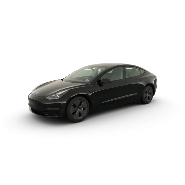 2021 Tesla Model 3 Standard Range Plus in Black — Carvana stock image