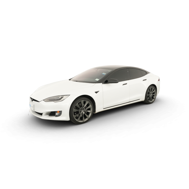 2021 Tesla Model S Long Range Plus in White — Carvana stock image