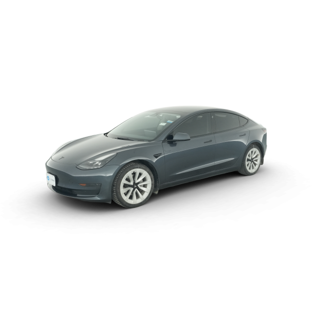 2022 Tesla Model 3 Rear-Wheel Drive in Silver — Carvana stock image