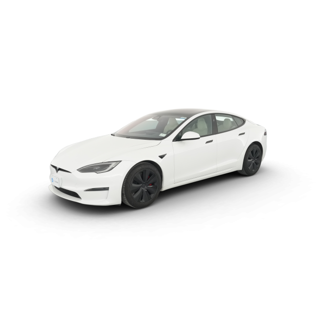 2023 Tesla Model S Plaid in Deep Blue Metallic — Carvana stock image